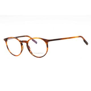 Ermenegildo Zegna EZ5237 Eyeglasses dark havana/clear demo lens-AmbrogioShoes