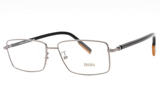 Ermenegildo Zegna EZ5239-H Eyeglasses shiny dark ruthenium/clear demo lens-AmbrogioShoes