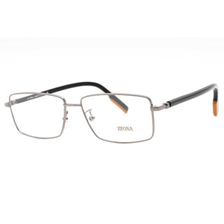 Ermenegildo Zegna EZ5239-H Eyeglasses shiny dark ruthenium/clear demo lens-AmbrogioShoes