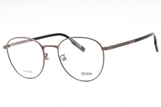 Ermenegildo Zegna EZ5252-H Eyeglasses shiny gunmetal/Clear demo lens-AmbrogioShoes