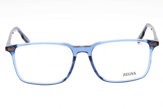 Ermenegildo Zegna EZ5257-H Eyeglasses shiny blue/clear demo lens-AmbrogioShoes