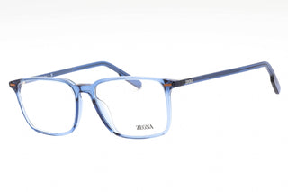 Ermenegildo Zegna EZ5257-H Eyeglasses shiny blue/clear demo lens-AmbrogioShoes