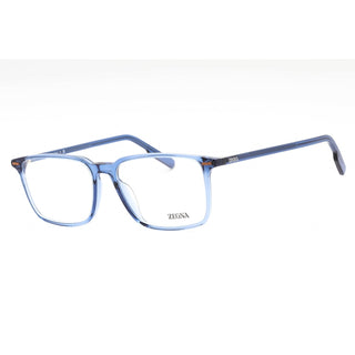 Ermenegildo Zegna EZ5257-H Eyeglasses shiny blue/clear demo lens-AmbrogioShoes