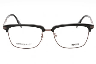 Ermenegildo Zegna EZ5259-H Eyeglasses shiny gunmetal/clear demo lens-AmbrogioShoes