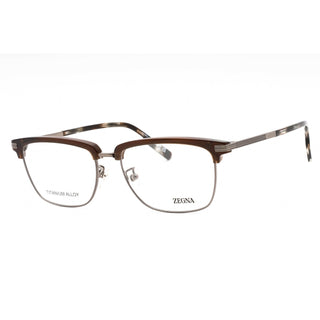 Ermenegildo Zegna EZ5259-H Eyeglasses shiny light ruthenium/clear demo lens-AmbrogioShoes