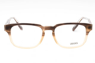 Ermenegildo Zegna EZ5262 Eyeglasses dark brown/other/clear demo lens-AmbrogioShoes