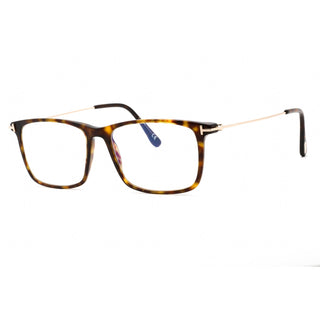 Tom Ford FT5758-B Eyeglasses Dark havana/Clear/blue-light block lens