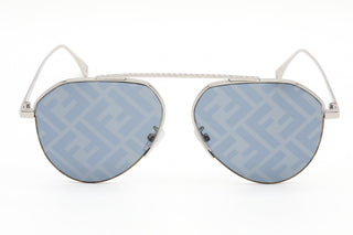 Fendi FE40061U Sunglasses Shiny Palladium / Blue Mirror-AmbrogioShoes