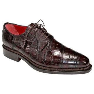 Fennix Gabriel Men's Shoes Brown Alligator Exotic Oxfords (FX1126)-AmbrogioShoes