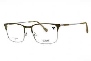 Flexon FLEXON E1132 Eyeglasses MATTE MOSS/SILVER/Clear demo lens-AmbrogioShoes