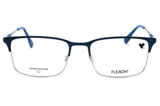 Flexon FLEXON E1132 Eyeglasses MATTE NAVY/SILVER/Clear demo lens-AmbrogioShoes