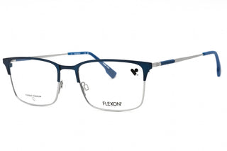 Flexon FLEXON E1132 Eyeglasses MATTE NAVY/SILVER/Clear demo lens-AmbrogioShoes