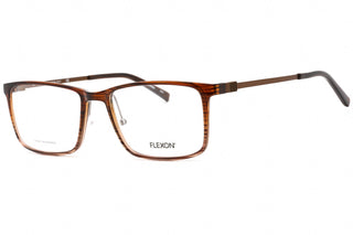 Flexon FLEXON EP8009 Eyeglasses Brown/Grey Gradient / Clear Lens-AmbrogioShoes