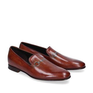 Franceschetti Audrey Men's Shoes Calf-Skin Leather Slipper Loafers (FCCT1074)-AmbrogioShoes