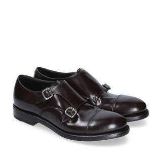 Franceschetti Meriden Men's Shoes Calf-Skin Leather Double Monk-Straps Loafers (FCCT1044)-AmbrogioShoes