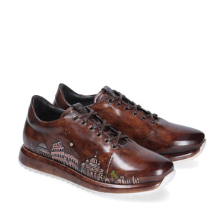 Franceschetti Rome Men's Shoes Calf-Skin Leather Casual Sneakers (FCCT1075)-AmbrogioShoes