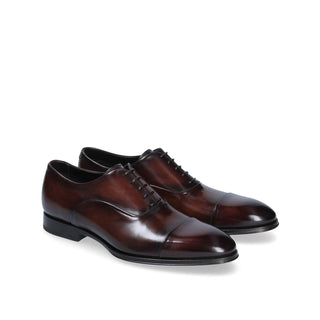 Franceschetti Savona Men's Shoes Calf-Skin Leather Cap-Toe Oxfords (FCCT1024)-AmbrogioShoes