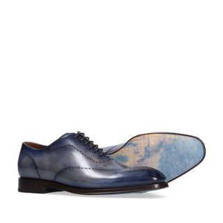 Franceschetti "Venice In Love" Men's Shoes Calf-Skin Hand-Painted Art Sole Leather Oxfords (FCCT1067)-AmbrogioShoes