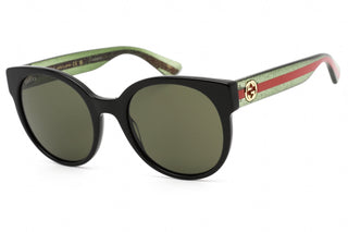 Gucci GG0035SN Sunglasses Black / Green-AmbrogioShoes