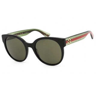 Gucci GG0035SN Sunglasses Black / Green-AmbrogioShoes