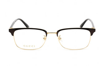 Gucci GG0131O Eyeglasses Brown Havana / Clear Lens-AmbrogioShoes