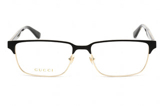 Gucci GG0383O Eyeglasses Gold Black / Clear Lens-AmbrogioShoes