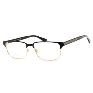 Gucci GG0383O Eyeglasses Gold Black / Clear Lens-AmbrogioShoes