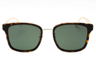 Gucci GG0563SKN Sunglasses Shiny Havana Gold / Green-AmbrogioShoes