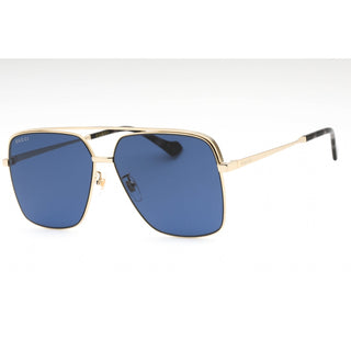 Gucci GG1099SA Sunglasses GOLD-GOLD / BLUE-AmbrogioShoes