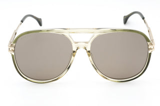 Gucci GG1104S Sunglasses GREEN/GOLD/BROWN-AmbrogioShoes