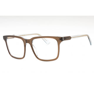 Gucci GG1120O Eyeglasses BROWN-BROWN / TRANSPARENT-AmbrogioShoes