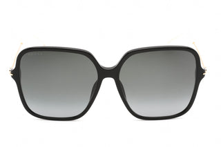 Gucci GG1267S Sunglasses Black/Gold / Grey Gradient-AmbrogioShoes