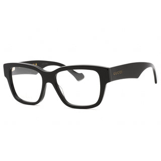 Gucci GG1428O Eyeglasses BLACK-BLACK / TRANSPARENT-AmbrogioShoes