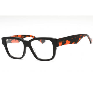 Gucci GG1428O Eyeglasses BLACK-HAVANA / TRANSPARENT-AmbrogioShoes