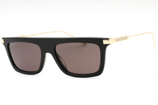 Gucci GG1437S Sunglasses BLACK-GOLD / GREY-AmbrogioShoes