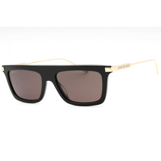 Gucci GG1437S Sunglasses BLACK-GOLD / GREY-AmbrogioShoes