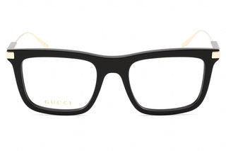 Gucci GG1438O Eyeglasses BLACK-GOLD / TRANSPARENT-AmbrogioShoes