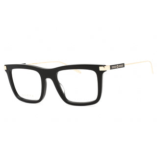Gucci GG1438O Eyeglasses BLACK-GOLD / TRANSPARENT-AmbrogioShoes
