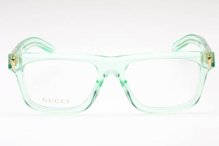 Gucci GG1525O Eyeglasses GREEN-GREEN / TRANSPARENT-AmbrogioShoes