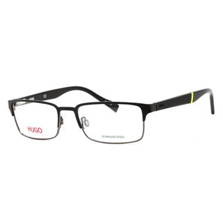 HUGO HG 0136 Eyeglasses Black Ruthenium / Clear Lens-AmbrogioShoes