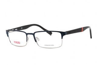 HUGO HG 0136 Eyeglasses Blue Ruthenium / Clear Lens-AmbrogioShoes