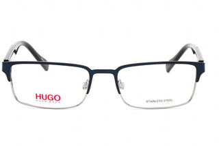 HUGO HG 0136 Eyeglasses Blue Ruthenium / Clear Lens-AmbrogioShoes