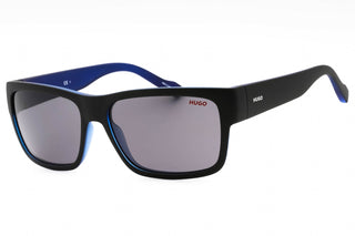 HUGO HG 0176/S Sunglasses MATTE BLACK BLUE/GREY-AmbrogioShoes