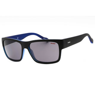 HUGO HG 0176/S Sunglasses MATTE BLACK BLUE/GREY-AmbrogioShoes