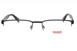 HUGO HG 0324 SAM Eyeglasses MT BLUE WOOD/Clear demo lens-AmbrogioShoes