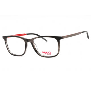 HUGO HG 1018 SAM Eyeglasses STRIPED GREY/Clear demo lens-AmbrogioShoes