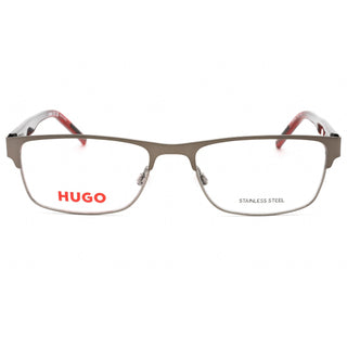 HUGO HG 1263 Eyeglasses Dark Ruthenium Grey / Clear Lens-AmbrogioShoes