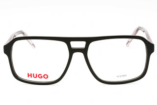 HUGO HG 1299 Eyeglasses GREEN GREY/Clear demo lens-AmbrogioShoes