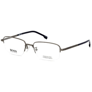 Hugo Boss BOSS 1108/F Eyeglasses Semi Matte Dark Ruthenium / Clear demo lens-AmbrogioShoes