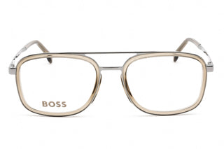 Hugo Boss BOSS 1255 Eyeglasses Ruthenium Brown / Clear Lens-AmbrogioShoes